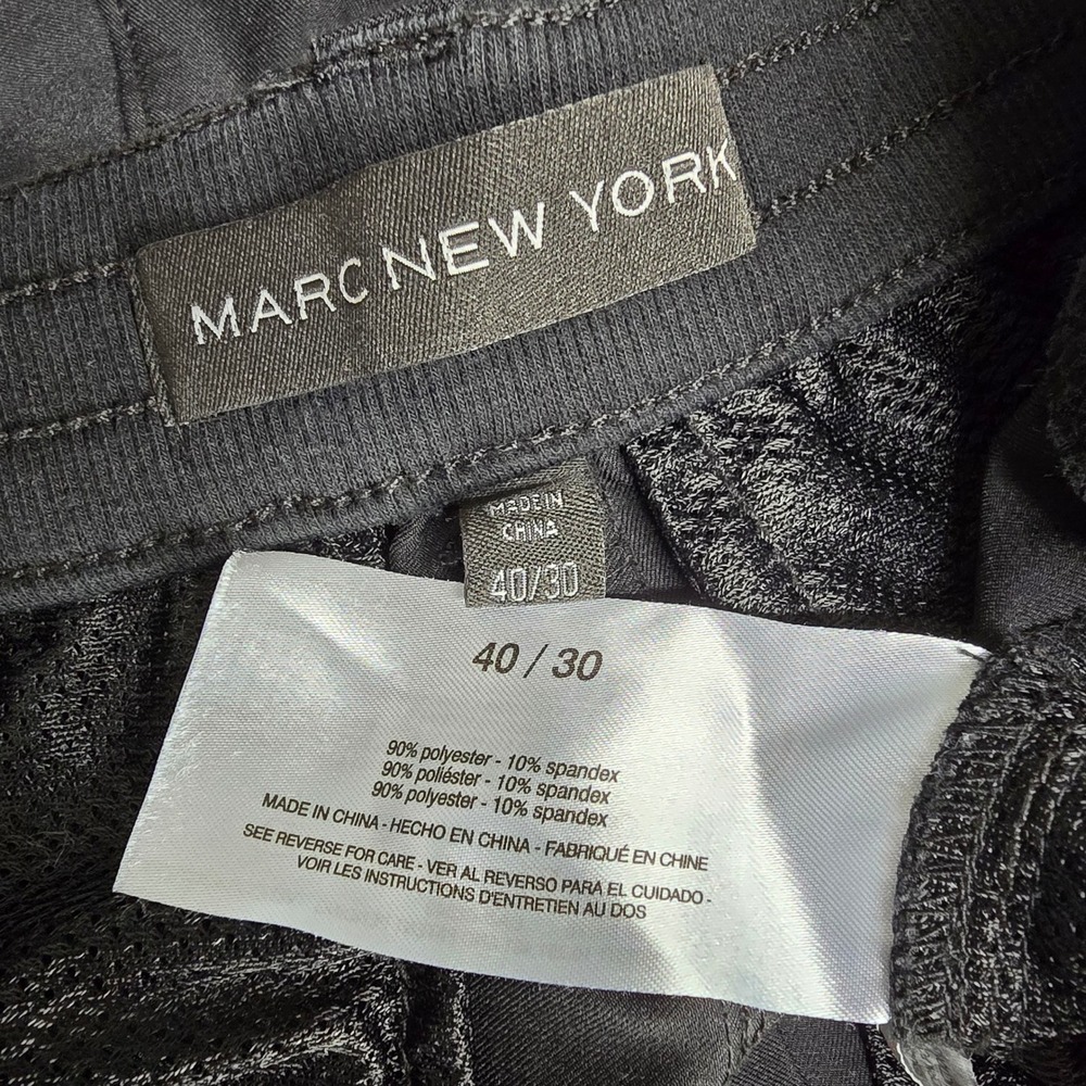 Marc New York Performance Pants Men 40x30 Black Stretch Tech Gorpcore Athleisure - Picture 6 of 15